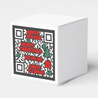 Ballotins cadeau code QR de Noël