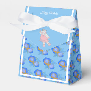 Ballotins Cadeau d'anniversaire Hippo Ballet Bleu Rose/