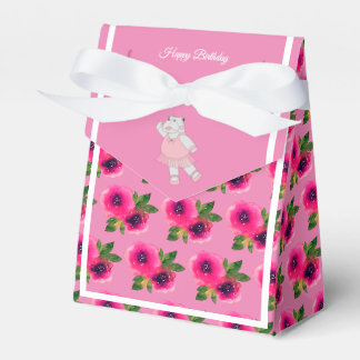 Ballotins Cadeau d'anniversaire Hippo Ballet Rose Rose Pink/
