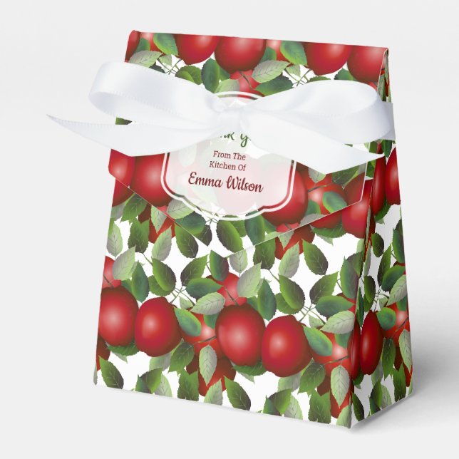 Ballotins Cadeau de cantine aux fruits rouges des pommes (Verso)