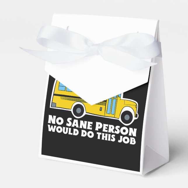 Ballotins Cadeau de chauffeur de bus Crazy School (Verso)