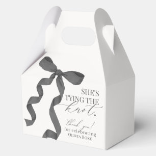 Ballotins Cadeau de Fête de Fiançailles Black Bow Tying the 