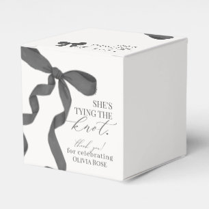 Ballotins Cadeau de fête prénuptiale Black Bow Tying The Kno