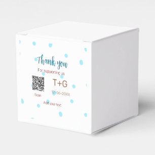 Ballotins Cadeau de lune de miel Ajouter Q R code nom du cou