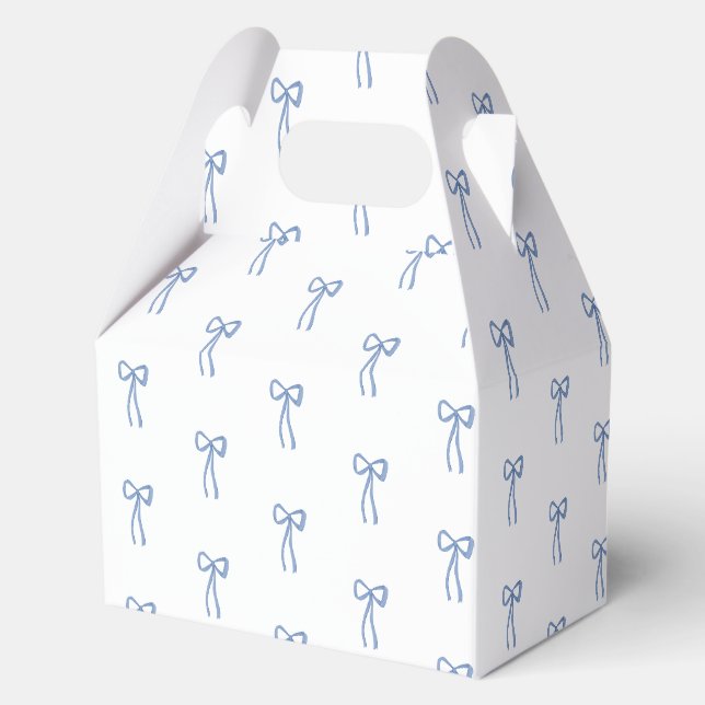 Ballotins Cadeau de mariage Coquette Bow Something Blue (Recto)