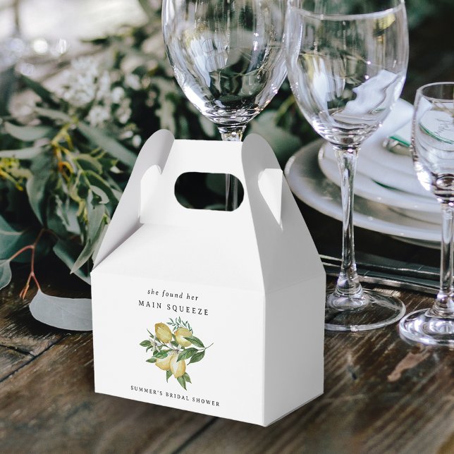 Ballotins Cadeau de mariage élégant au citron pour la mariée (Créateur téléchargé)