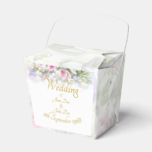 Ballotins Cadeau de mariage - Mariée avec un bouquet de mari