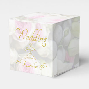 Ballotins Cadeau de mariage - Mariée avec un bouquet de mari