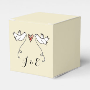 Ballotins Cadeau de mariage pour colombes blanches personnal