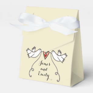 Ballotins Cadeau de mariage pour colombes blanches personnal