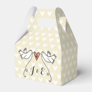 Ballotins Cadeau de mariage pour colombes blanches personnal