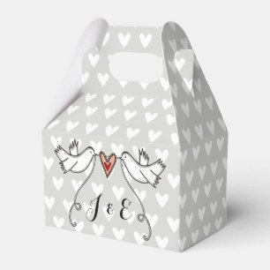 Ballotins Cadeau de mariage pour colombes blanches personnal