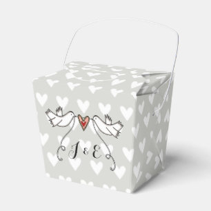 Ballotins Cadeau de mariage pour colombes blanches personnal