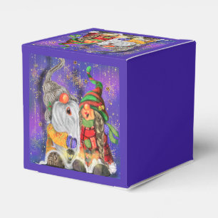 Ballotins Cadeau de Noël Ballotin Couple Gnomes Chanter
