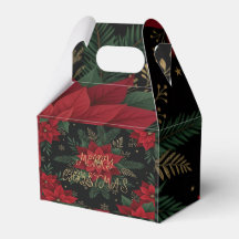 Cadeau de Noël Fleurie Élégante de Poinsettia