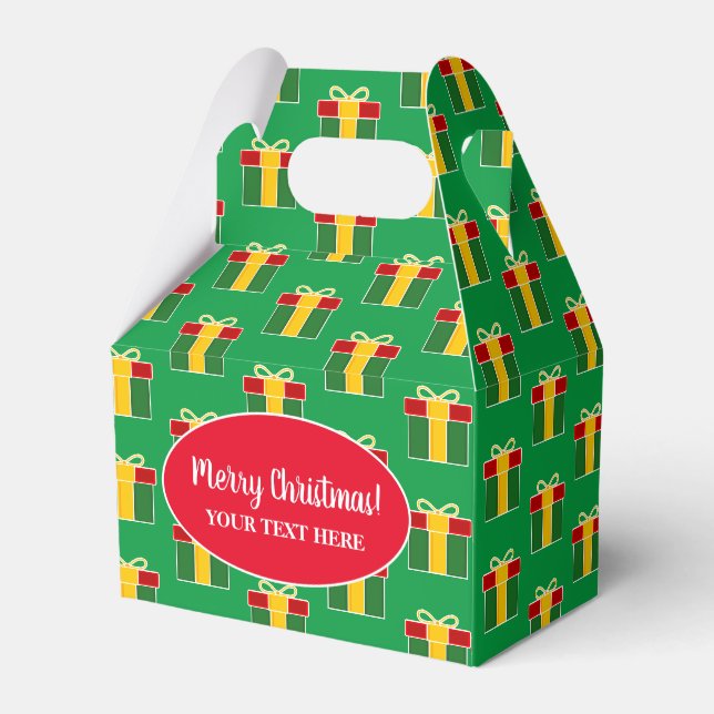 Ballotins Cadeau de Noël personnalisé motif Fête de vacances (Arrière)