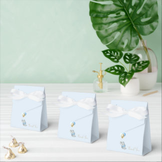 Ballotins Cadeau d'éléphant bleu pour Baby Shower