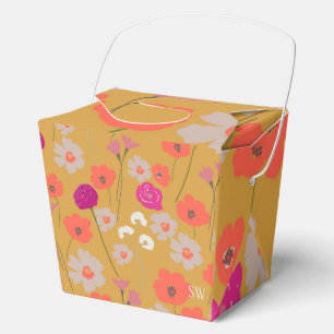 Ballotins Cadeau Floral Moderne Pour Son + Initiales Personn