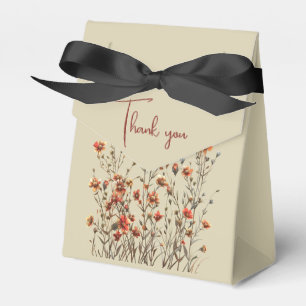Ballotins Cadeau Mariage Merci fleur sauvage