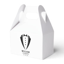 Cadeau moderne noir et blanc Tuxedo Groomsman