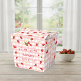 Ballotins Cadeau pour la 1ère fête d'anniversaire aux fraise