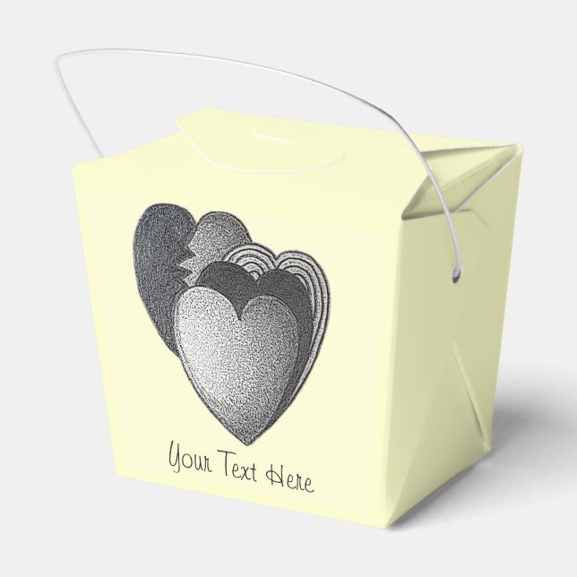 Ballotins cadeaux monochromes pour un anniversaire romantiqu (Arrière)