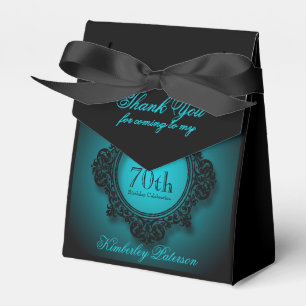 Ballotins Cadre vintage en Ballotin bleu 70e anniversaire