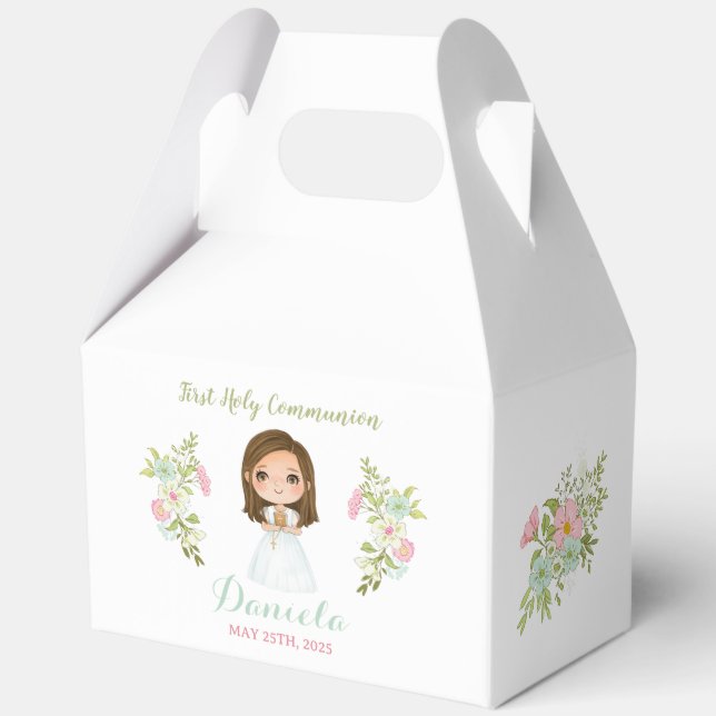 Ballotins Caja de regalo DANIELA Primera Comunión (Recto)