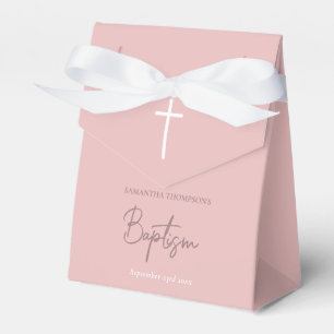 Ballotins Calligraphie de fille rose Baptême