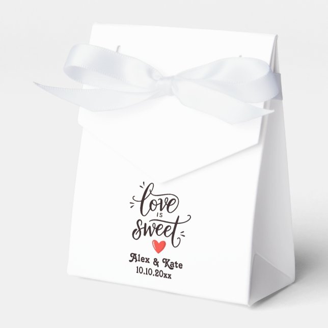 Ballotins Calligraphie L'amour est doux en couleur blanche (Verso)