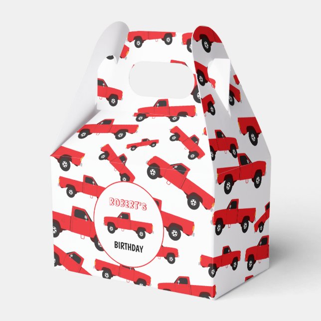 Ballotins Camion de transport Camion de ramassage rouge Cami (Verso)