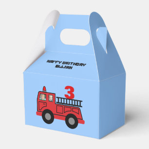 Ballotins Camion d'incendie rouge photo d'anniversaire de l'