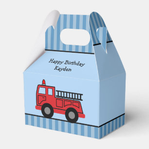 Ballotins Camion feu bleu et rouge Cute Personnalisé Anniver