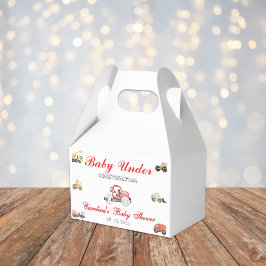 Ballotins Camions bébé en construction baby shower