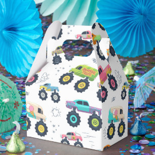 Ballotins Camions monstres aquarelle pour enfants