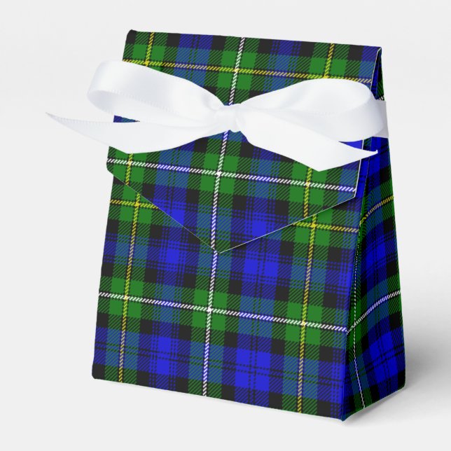 Ballotins Campbell tartan bleu vert plaid (Verso)