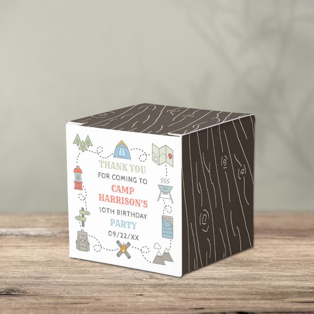 Ballotins Camping Anniversaire Merci de fête (Créateur téléchargé)