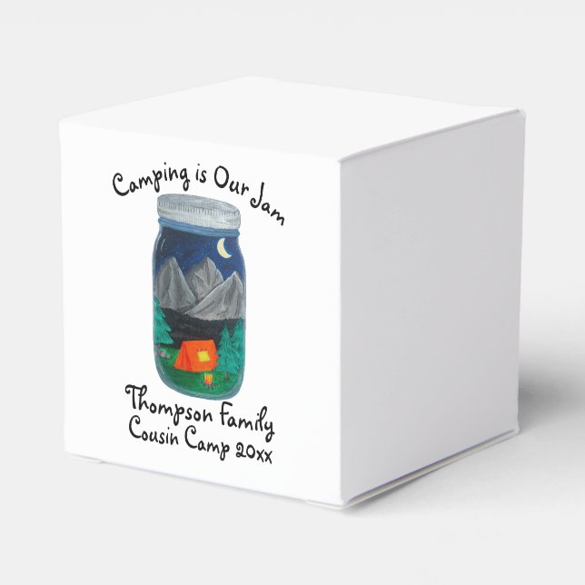 Ballotins Camping is Our Jam Tent and Mountains in Jar (Arrière)
