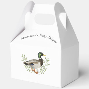 Ballotins Canard colvert blanc vintage Baby Shower