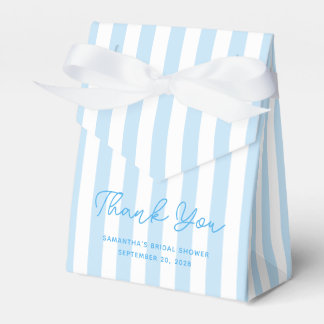 Ballotins Candy Stripe Bleu Clair Remerciement de Baby Showe