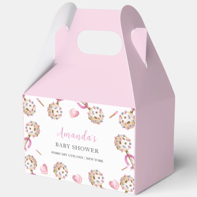 Ballotins Candy Valentine Chérie Baby shower fille (Verso)