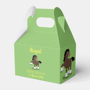 Ballotins Caricature de cheval de trait de Cute Clydesdale