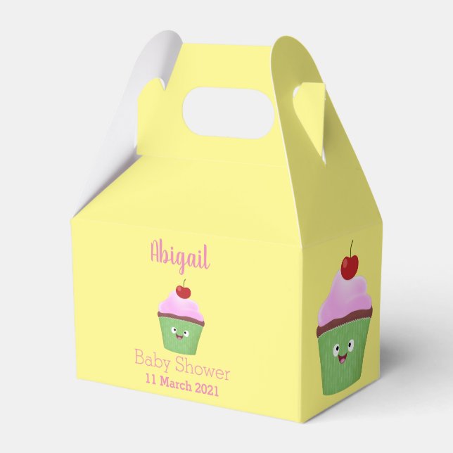 Ballotins Caricature de cupcake joyeux (Verso)