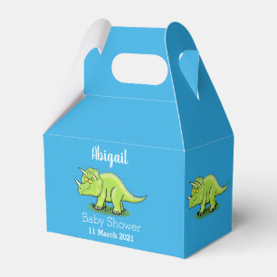 Ballotins Caricature de dinosaure de triceratops vert mignon