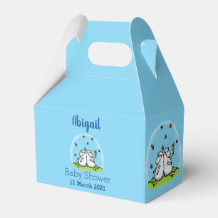 Ballotins Caricature de moutons mignons amis et papillons