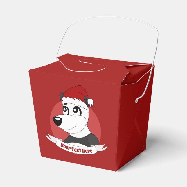 Ballotins Caricature de Noël avec mignon ballotin d'ours de  (Verso)