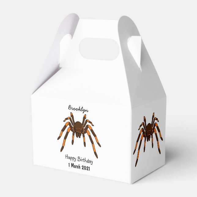Ballotins Caricature déplaisante de tarantule brun et orange (Verso)