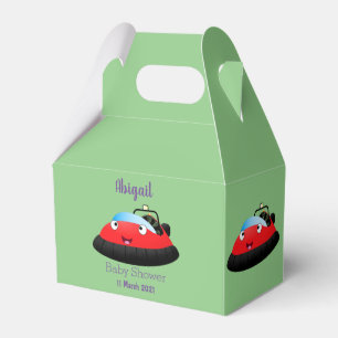 Ballotins Caricature d'hovercraft rouge joyeux