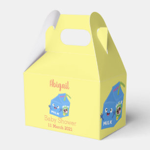 Ballotins Caricature en carton de lait joyeux