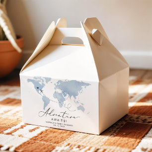 Ballotins CARMEN Dusty Blue Map Baby shower d'aventure